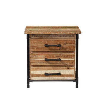 wood drawer cabinet storage bedside table nightstand